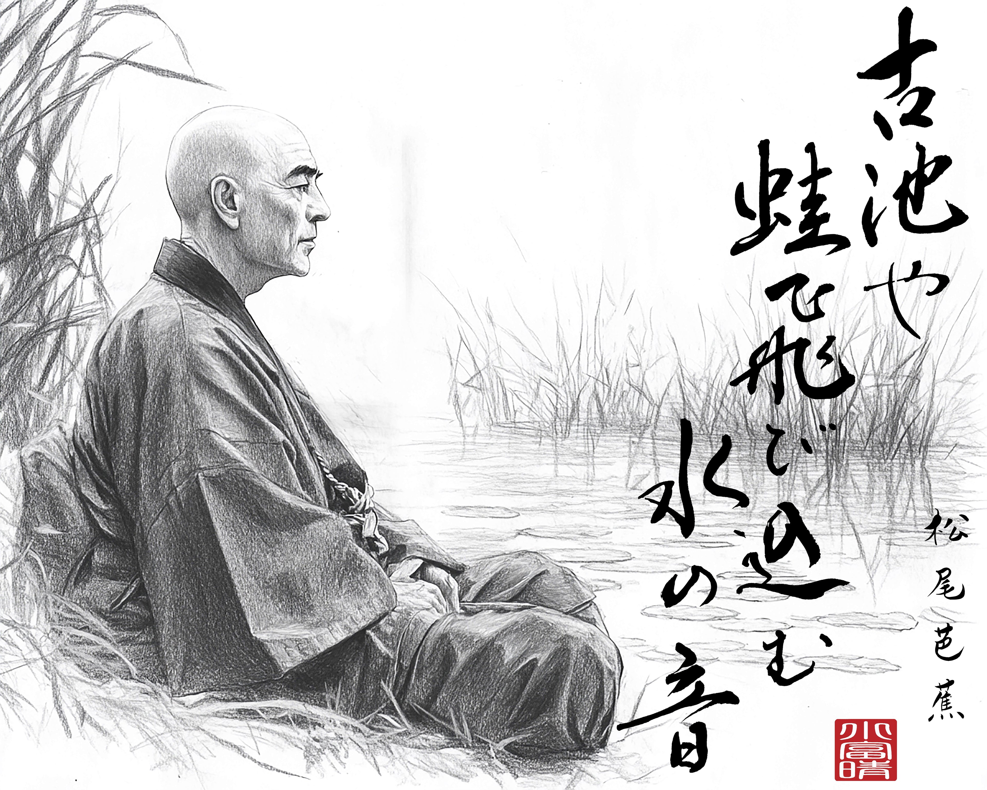 古池 — Furu Ike after Bashō