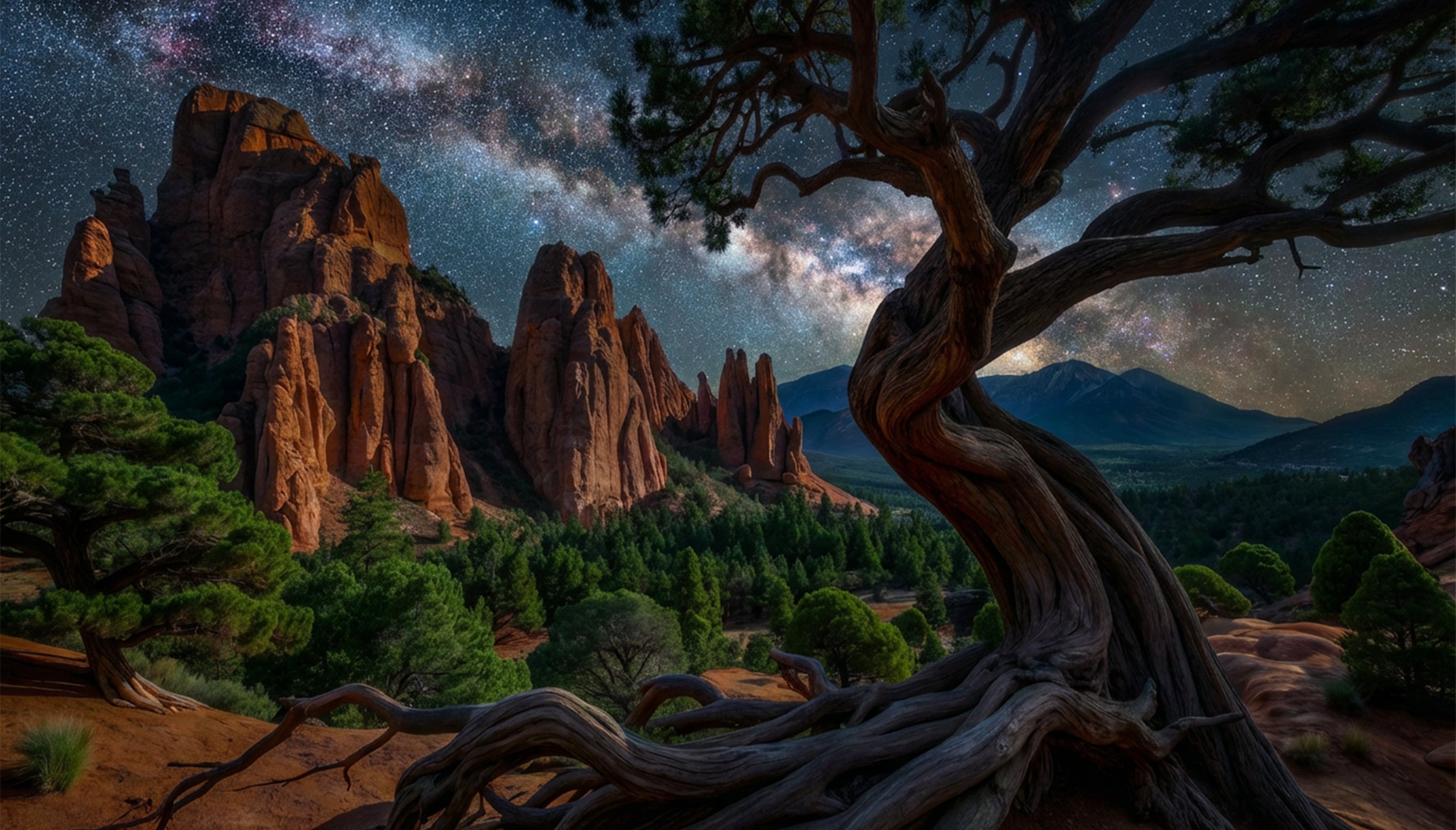 Night Sky over the Garden of the Gods