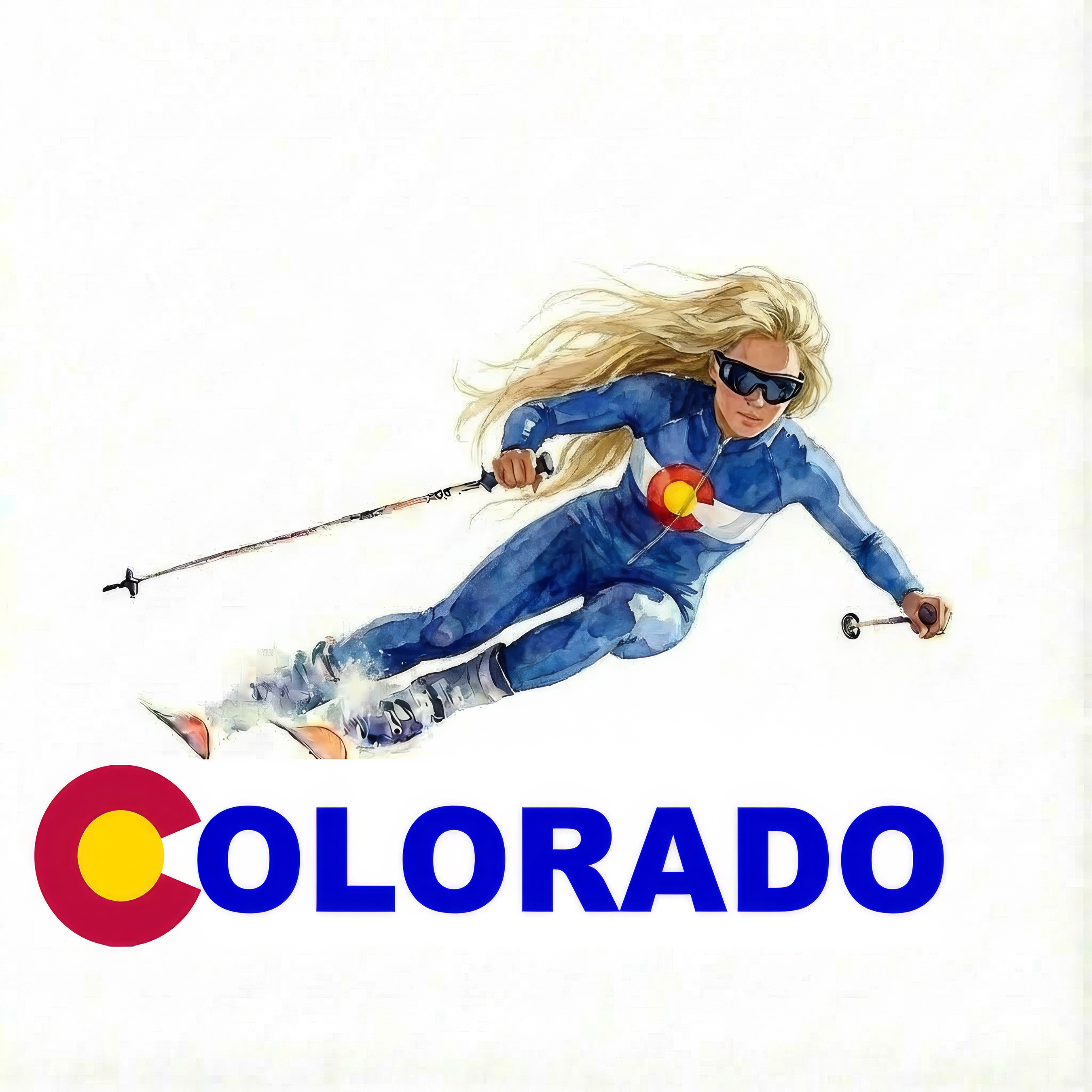 Ski Colorado Tee - design © 2025 B.A. Cotton